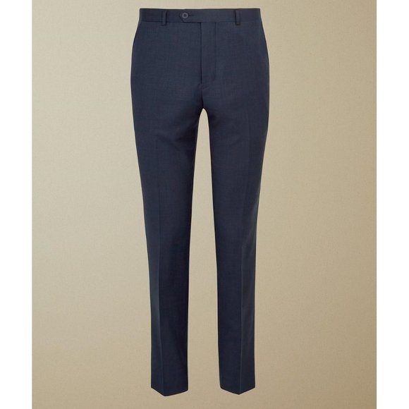 NWT Ted Baker Endurance Birdseye Suit Trouser OVAAT Pant Blue Size 36 $295 3B058 - Picture 5 of 5